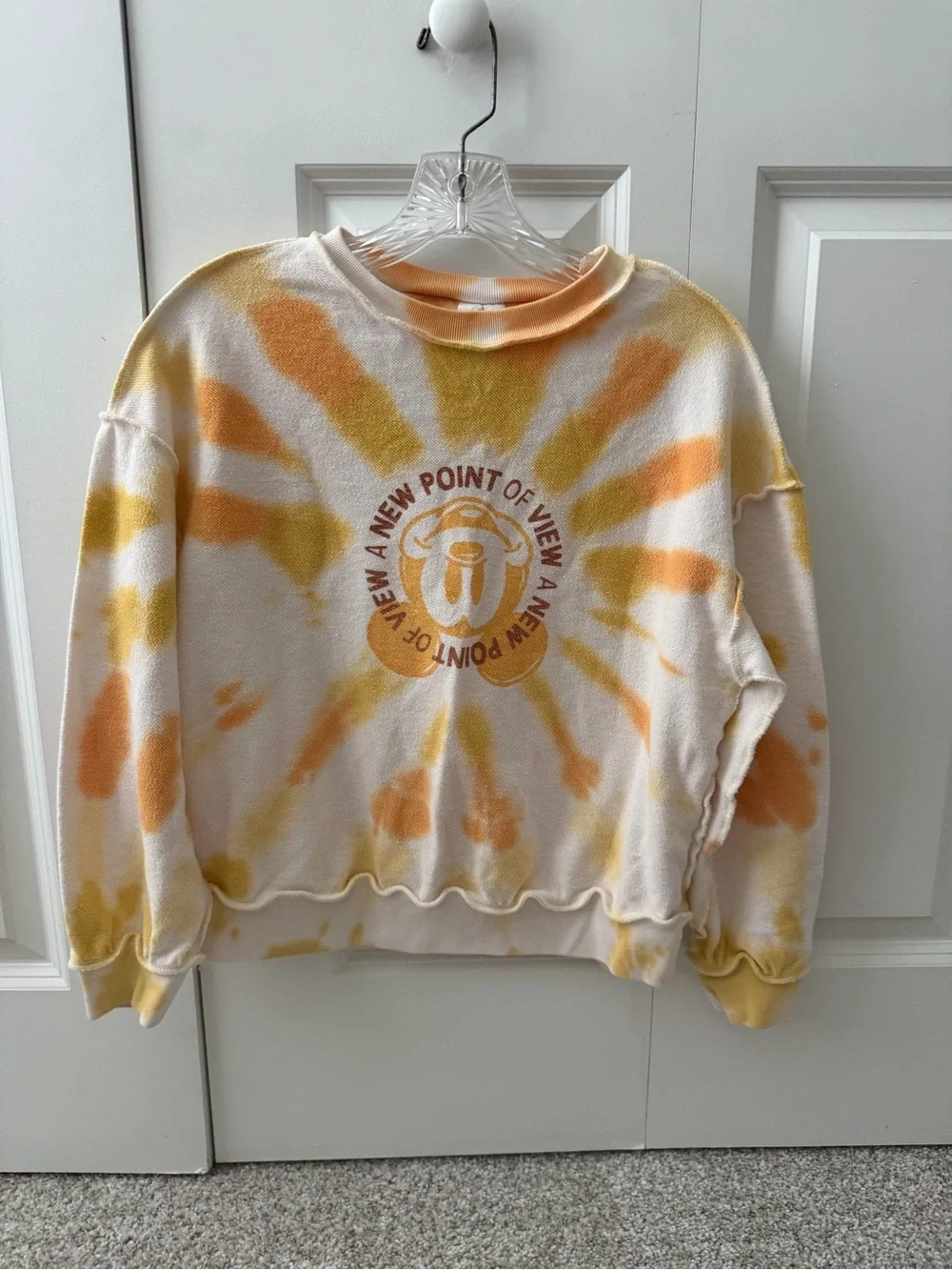 Disney Mickey Mouse Crew Neck Tie-Dye Sweatshirt Size 9/10